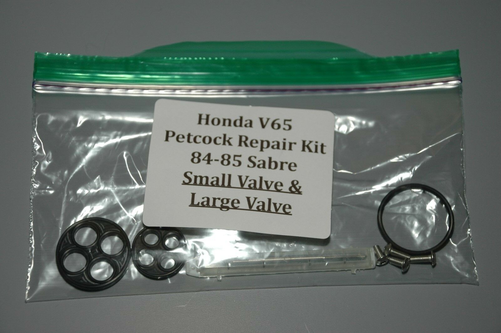 Honda V65 84-85 VF1100S Sabre Both Fuel Valve Petcock Repair Kits W/Drill & Tap - V65 Magna's And Sabre's Of Arizona